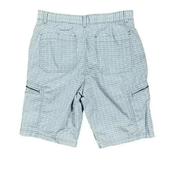 Calvin Klein Men's Cargo Shorts Striped Size 32 Casual Summer Multiple Pockets - Picture 2 of 8